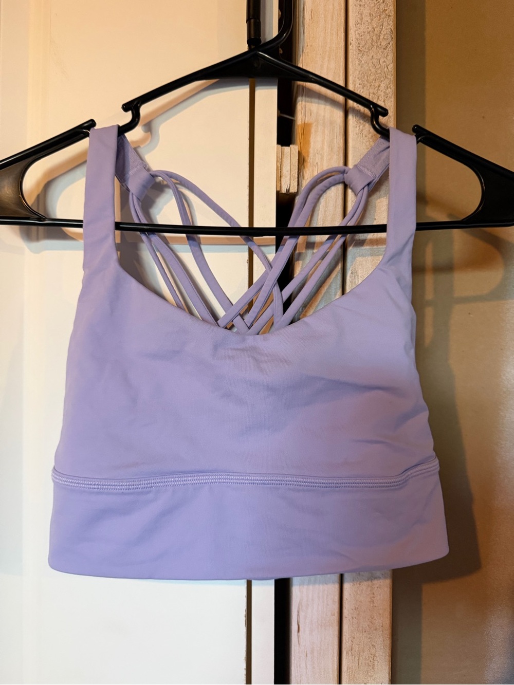 Lululemon Free To Be Long Line Sports Bra Size 6 Purple